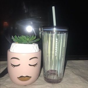 Starbucks iridescent glass tumbler